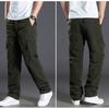 Большие размеры Новые зимние мужские брюки утолщенные флисовые спортивные брюки многокарманные свободные мужские повседневные теплые спортивные штаны комбинезон