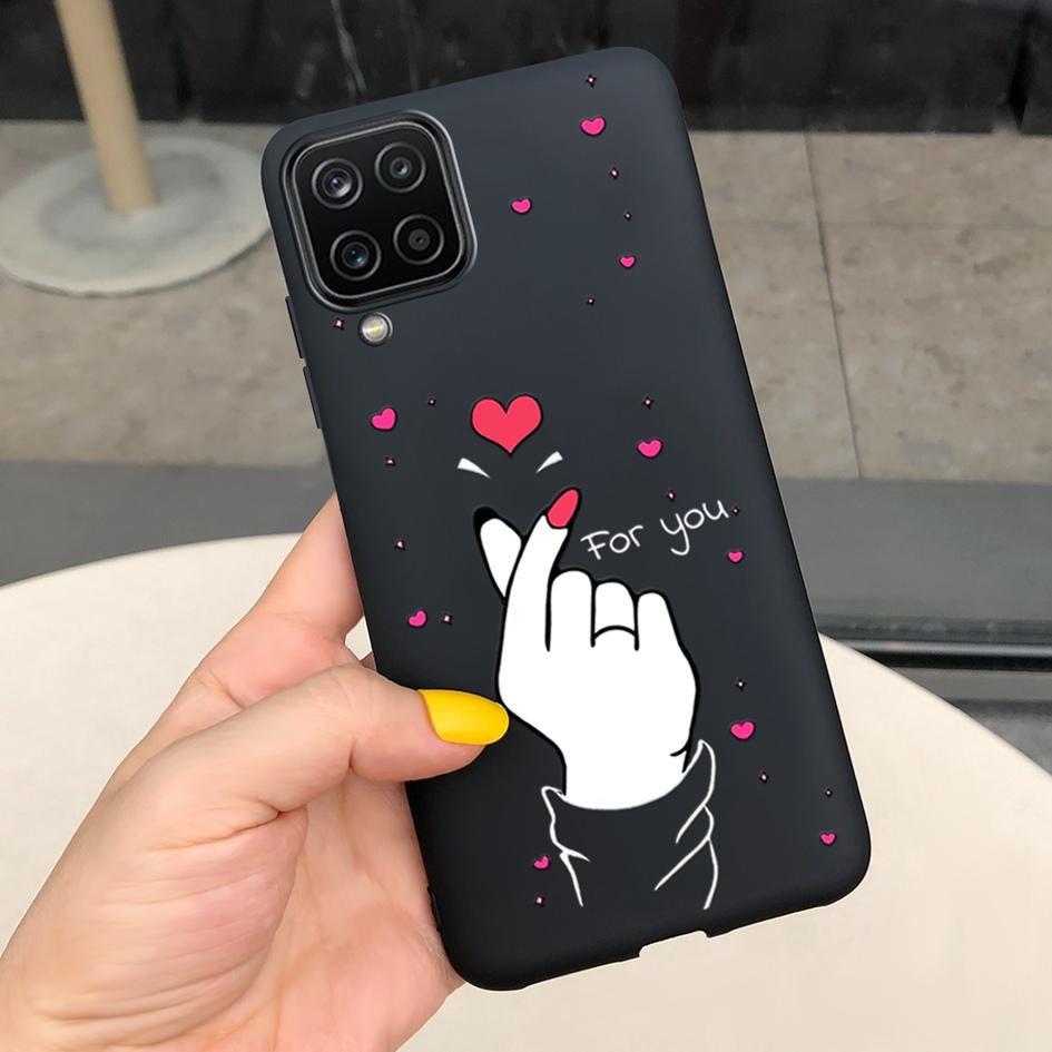 Чехол для Samsung Galaxy A12 Чехол для Samsung A42 5G Милое Сердечко Задняя крышка Fundas Для Samsung A 12 SM-A125F SM-A426B A 42 5G Чехлы для телефона