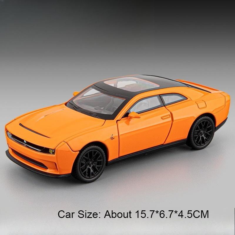 1:Модель автомобиля-игрушка Firebird Hellcat в масштабе 32, металлическая литая, со звуком и светом, модели с амортизаторами, коллекция, подарок для детей