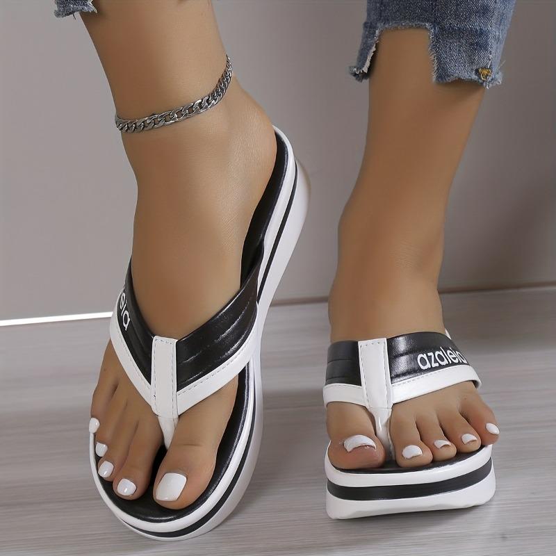 Модные босоножки на танкетке большого размера, летние, новые, с круглым носком, цветные, с толстой подошвой, нескользящие, водонепроницаемые сандалии