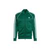 Originals Logo Print Zippered Baseball Jacket Men Outerwear Green IR9863