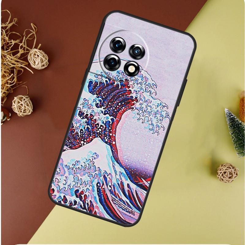 Большая волна у Канагавы Япония Для OnePlus 13 13R 12 12R 11 9 10 Pro 8T 9RT 10T 10R N20 N30 Nord CE 2 3 4 Lite Чехол для телефона