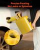 VEVOR Safety Can, 19 L Type I Yellow Safety Can for Diesel with Stainless Steel Flame Arrester, Self-Closing Lid, and PE Funnel