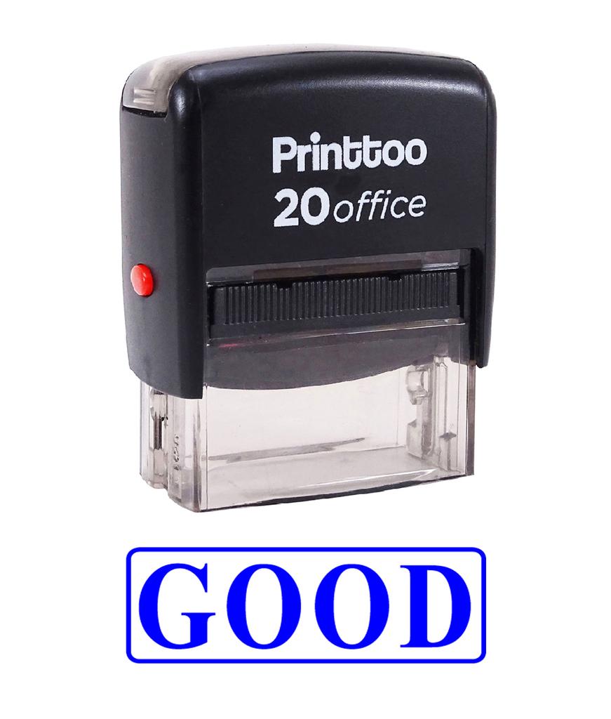 Printtoo Self Inking Rubber Stamp Office Stationary GOOD Custom Stamp-Black