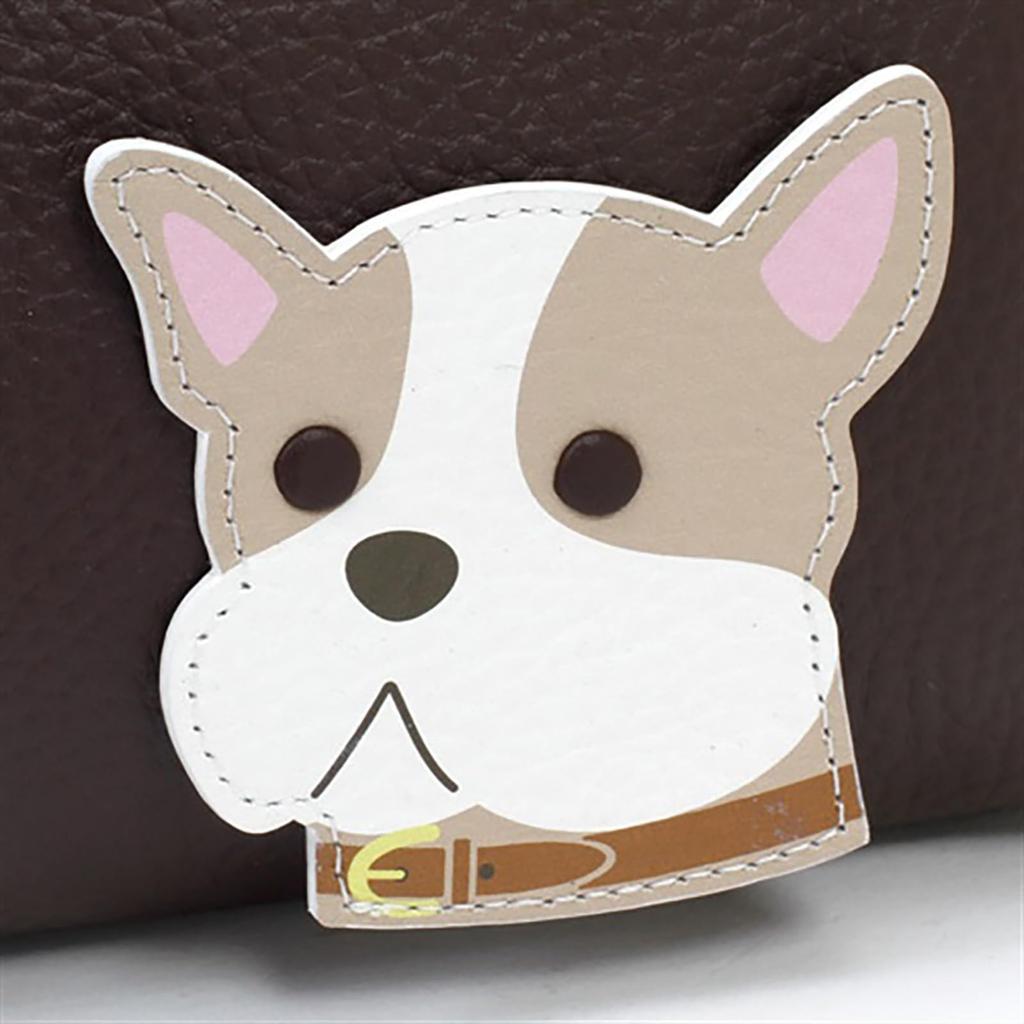 Женская сумка-кроссбоди Kitamura Dog P-0668 Цвет: Шоколад (Французский бульдог) [Коричневый] 62623 Один размер