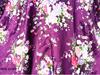 Floral Satin Print Cheongsam Pajamas with Ribbon Headdress and Lantern Kimono Quilt Fabric