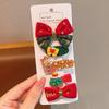 5Pcs Christmas Children's Hairpin Bangs Side Clip Girls Hairpin Little Girl Headdress Cute Hair Accessories Clip Does