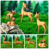 Plastic Crafts Sika Deer Figurines Mini Micro Landscape Ornaments Deer Miniature Statue  Bonsai