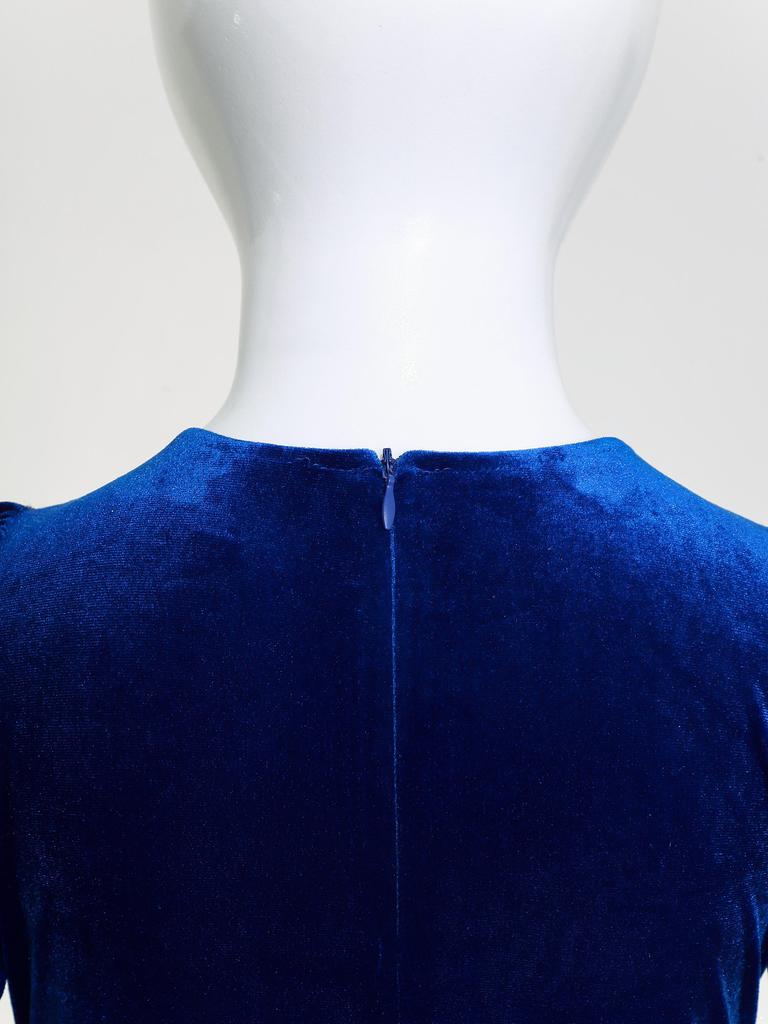 Kids Girls Medieval Costume Renaissance Princess Dress Velvet Long Sleeve Maxi Dress Cosplay Halloween Carnival Party Dress Up