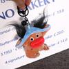 Stuffed Big Eyes Fabric Doll Key Chain PP Cotton Ugly Doll Pendant  Unisex