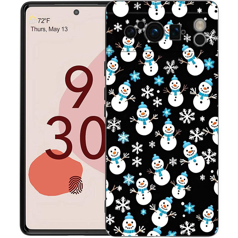 Чехол для телефона Google Pixel 10 Pro Pixel 9 Pro XL TPU Чехол Pixel 8 Pro 9A 8A 7A 7 6A 6 Pro Мягкая Крышка Мультяшный Рождественский
