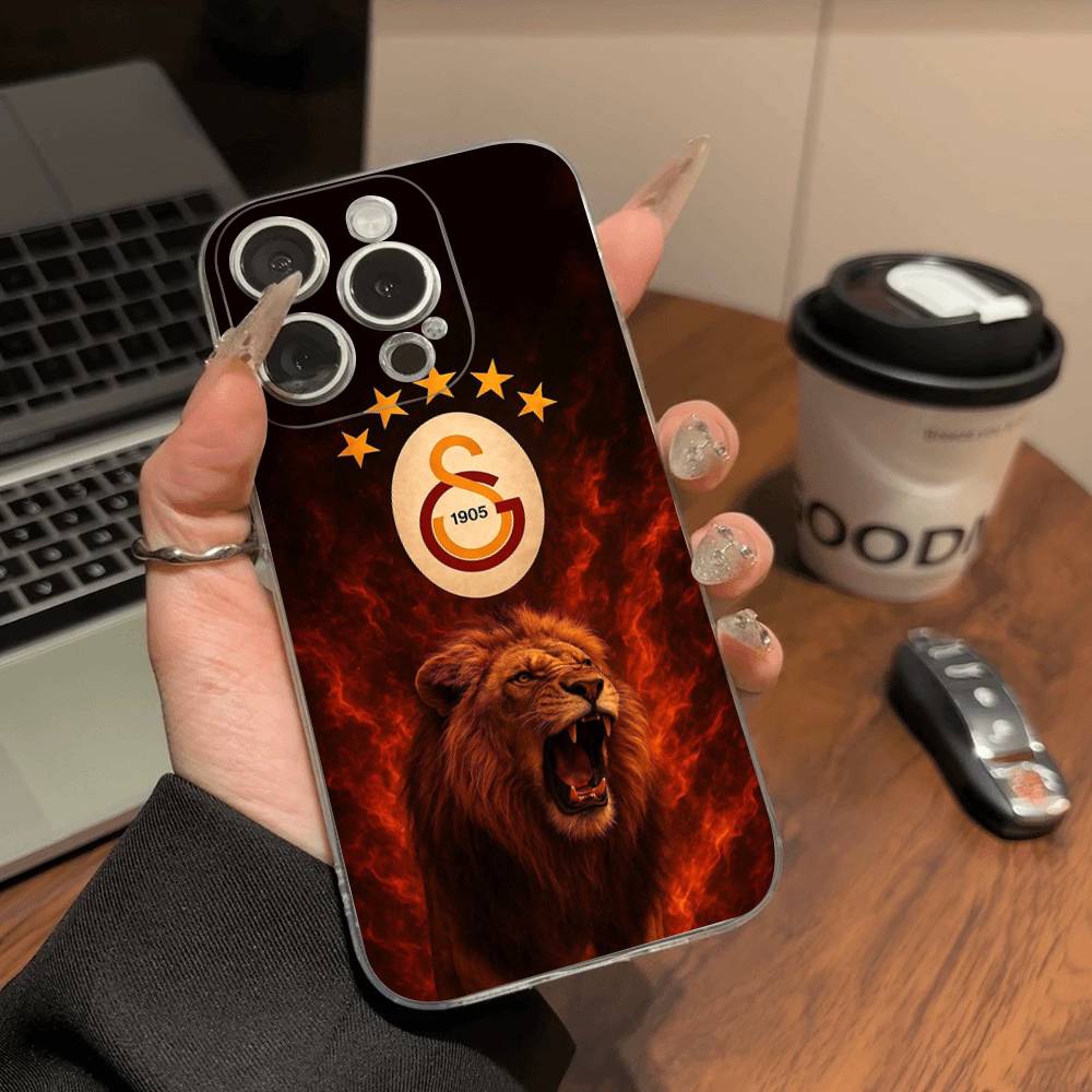 Футбольная команда Галатасарай Чехол для телефона для IPhone 17 16 15 14 13 12 11 Pro Max Plus Мягкий чехол Персонализированный Сделай сам