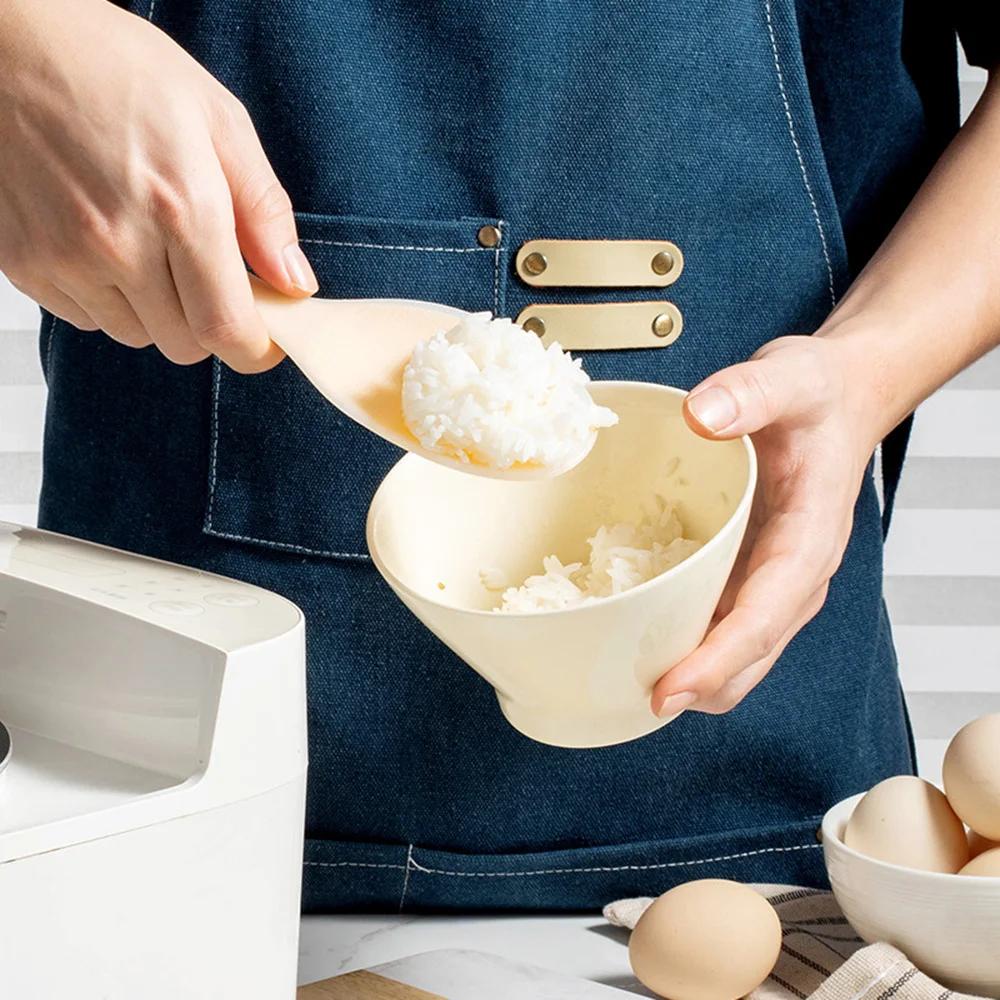 1 шт., силиконовая ложка, антипригарная кухонная ложка, анти-ошпаривающая кастрюля для риса, устойчивая к высоким температурам ложка, прочные кухонные гаджеты