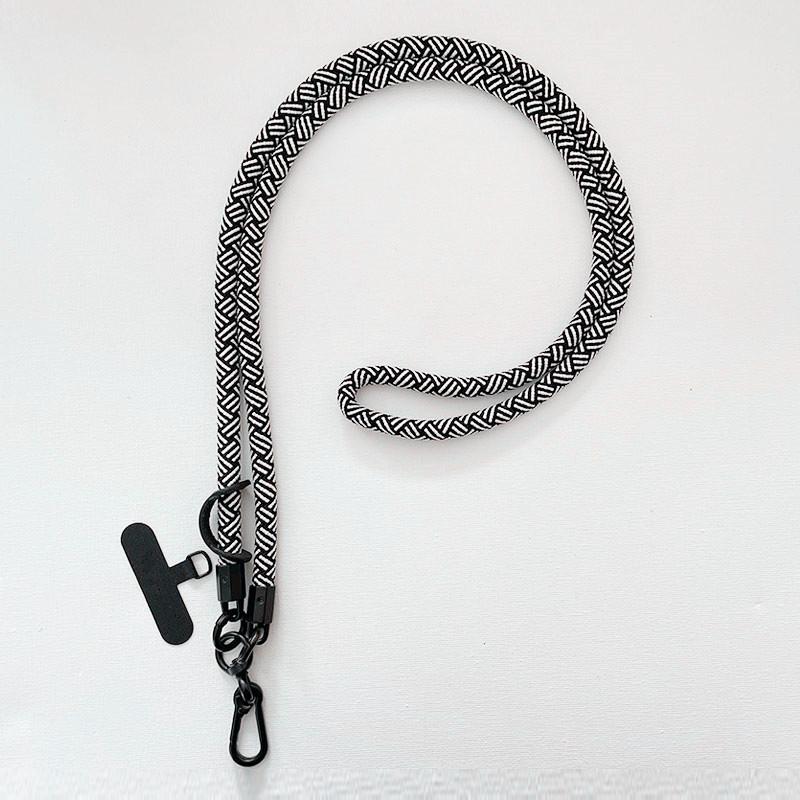 Necklace Carry Lanyard Strap For iPhone 16 15 14 Samsung S25 Xiaomi Case Climbing Hanging Shoulder Cord Rope Clip Card Sticker