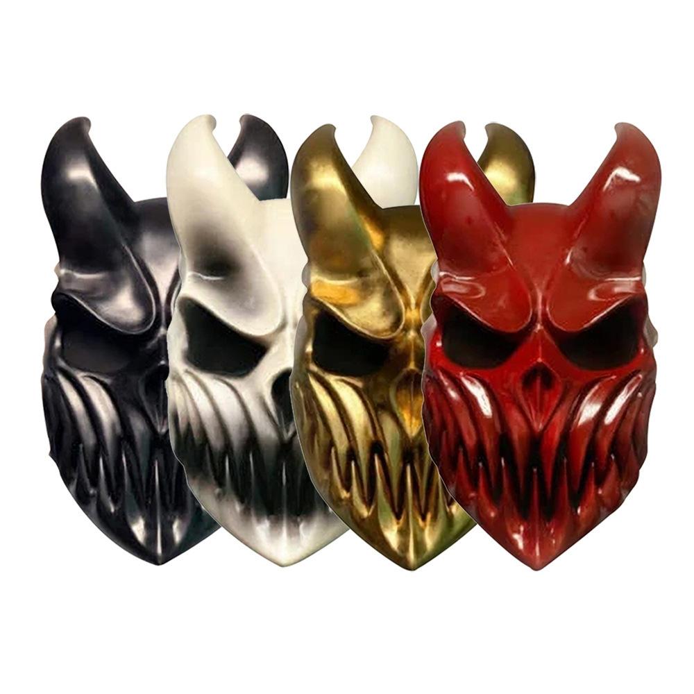 Russian music festival, Dark Son, deathcore band PVC The mask has a movable mouth