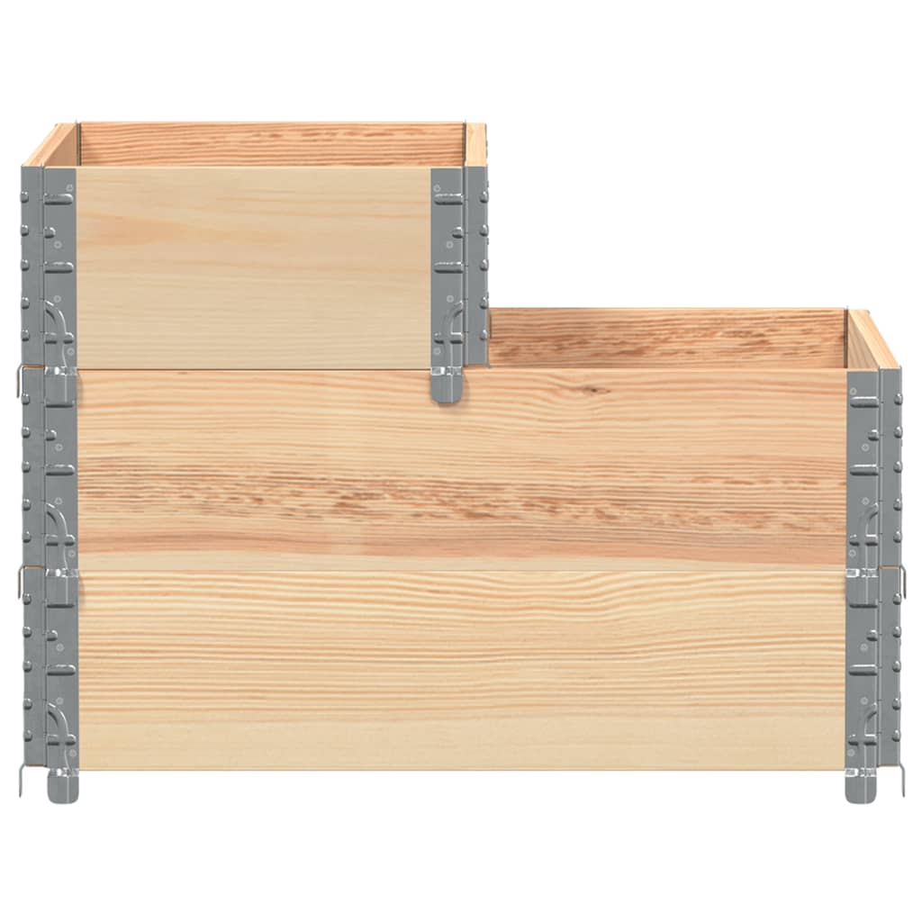 3 Tier Raised Garden Bed 120 x 80 cm Solid Pine Wood