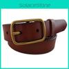 Fashionable Womens Leather Waist Belt With Metal Pin Buckle For Versatile Styling