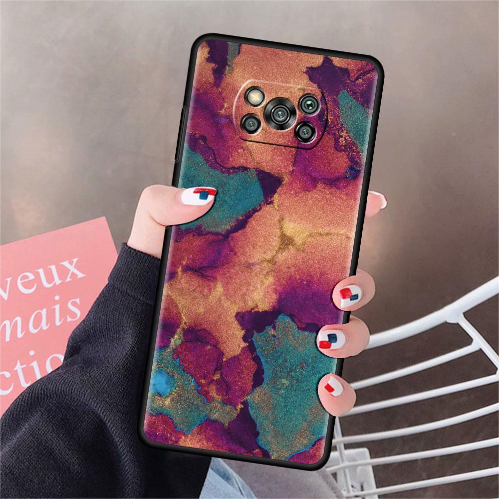 Чехол для Xiaomi Mi Poco X3 NFC X4 Pro F3 F4 GT M4 M3 F1 C40 11 Lite 11T Мягкий силиконовый чехол для телефона с мраморным артом