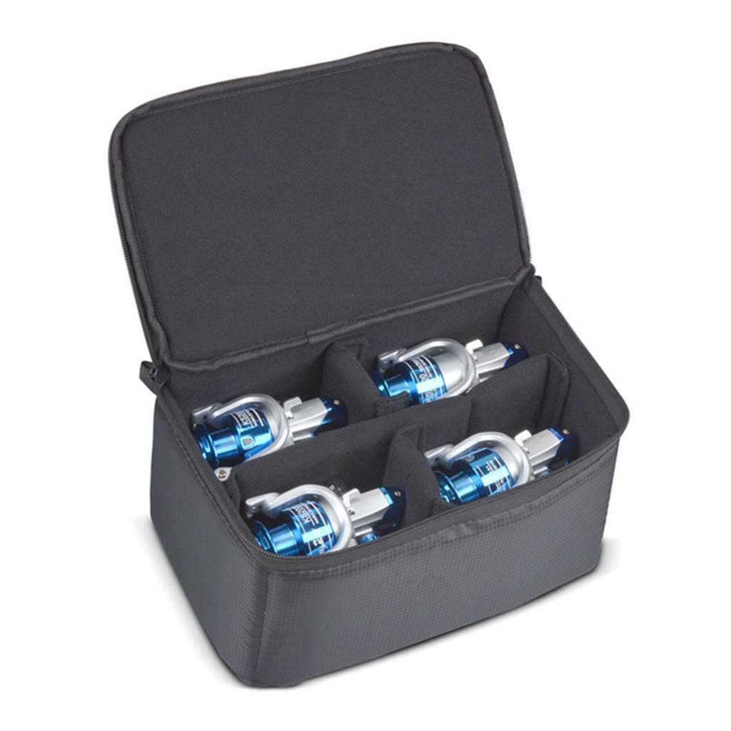 Чехол для спиннинговой катушки с внутренним разделителем, чехол для рыболовной катушки, брызгозащищенный, универсальный, ударопрочный чехол для хранения рыболовных снастей