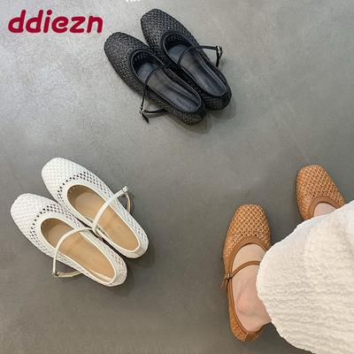 Модные женские плетеные женские туфли-балетки с увеличением высоты обувь неглубокие модные туфли-балетки с ремешком и пряжкой женские туфли Мэри Джейн