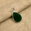 Pretty Green Onyx Gemstone Handmade 925 Sterling Silver Jewelry Pendant For Women