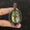 Tree Of Life Labradorite Pendant Copper Wire Wrapped Gemstone Pendant Copper Jewelry Gift For Her Labradorite Wire Jewelry Handmade Pendant
