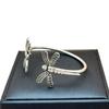 Silver Tone Dragonfly Bracelet Boho Metal Bangles Beautiful Open Bracelet  Gift