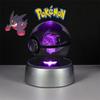 3D Кристальный Шар Фигурки Игрушки Покебол Генгар Гаярдос Мимикью Снорлакс Рейкваза Спригатито Модель С LED Подсветкой Основание Куклы