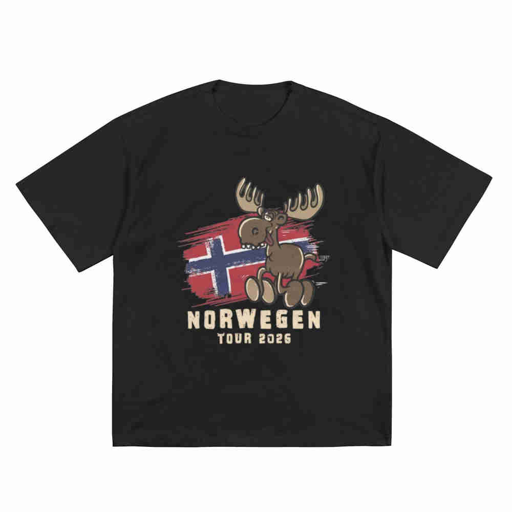 Norway Tour 2026 Elk Short Sleeve Tee 100% Cotton T-Shirt