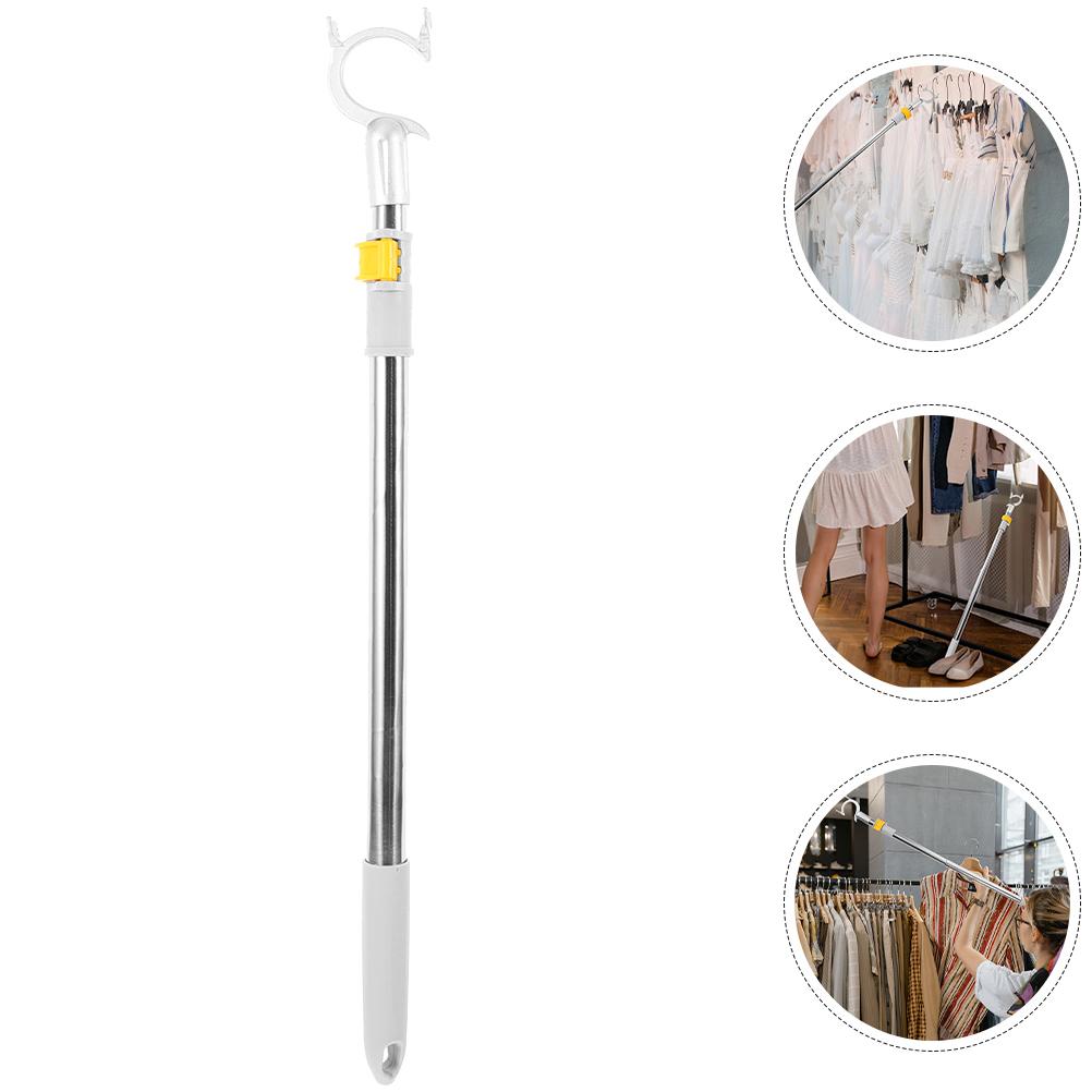 Вешалка для одежды, поддерживающая штанга, сушилка для белья, выдвижной крючок, алюминиевый крючок для полотенец для младенцев