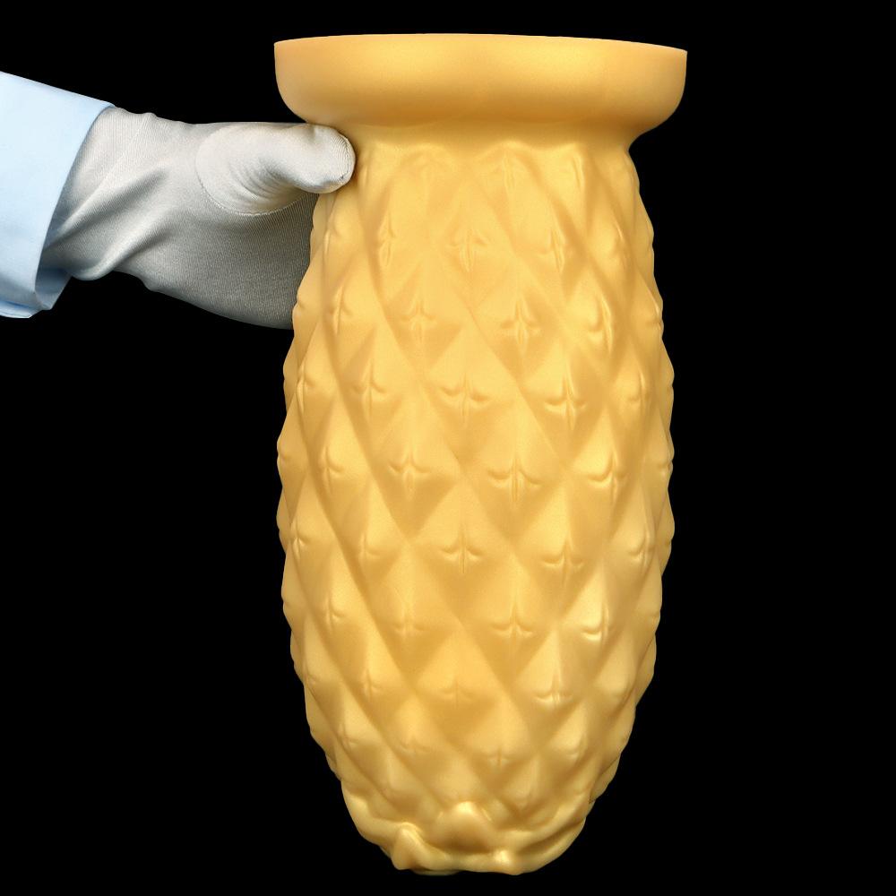 Золотой силиконовый гигантский дилдо, очень большой анальный фиксатор, принадлежности для фистинга, секс-игрушка для геев, большой член, реалистичный пенис, БДСМ, ремень на член