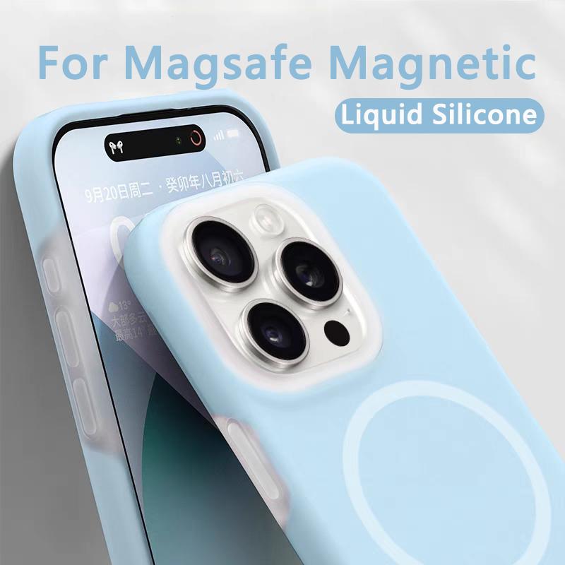 Luxury Jelly Liquid Silicone Magnetic For Magsafe Case For For Iphone 17 Air 16 E 15 14 13 12 11 Pro Max Plus Shockproof Matte Cover