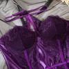Satin Silk Mesh Nightwear Halter Sleeveless Nightdress Fashion Lace Nightgown  Girl