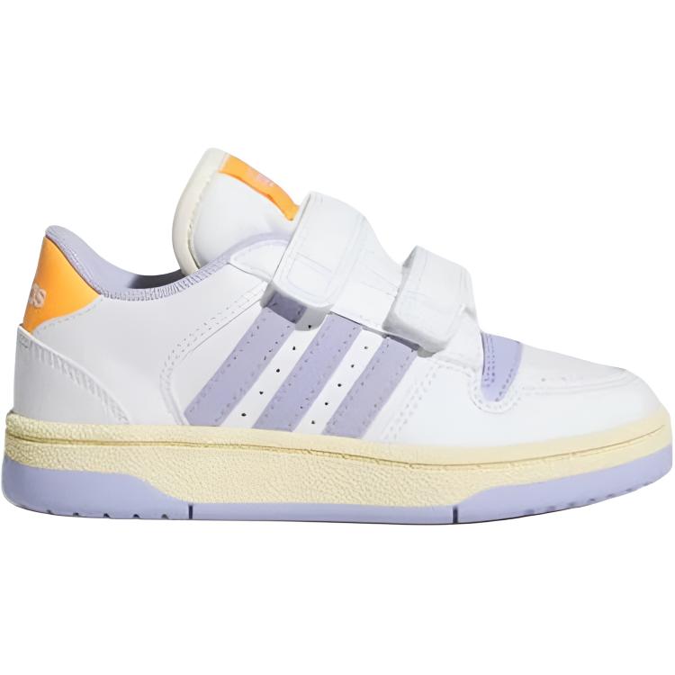 adidas BREAK START Детские Баскетбольные Кроссовки Бело-Фиолетовые Детские Кроссовки JQ0098