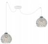 CHROME SPIDER HANGING LAMP, CRYSTAL CEILING