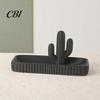 Soft Decoration Tray 3D Printed Cactus Jewelry Tray, Ring Dish, Entryway Table Trays, Decorative Trinket Desktop Organizer for Rings Necklaces