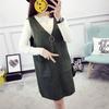 2020 Wool Sweater Vest Women Sleeveless Knitted Vests Long Poullover Vest Female Jumper Pull Femme