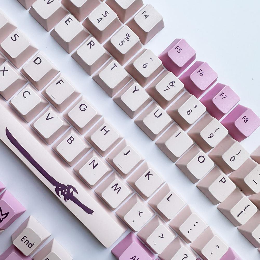 XDA Profile 134Keys PBT колпачки для клавиш сублимационная печать для MX Switch 61/64/68/78/84/87/96/98/104/108 механическая клавиатура колпачки клавиш