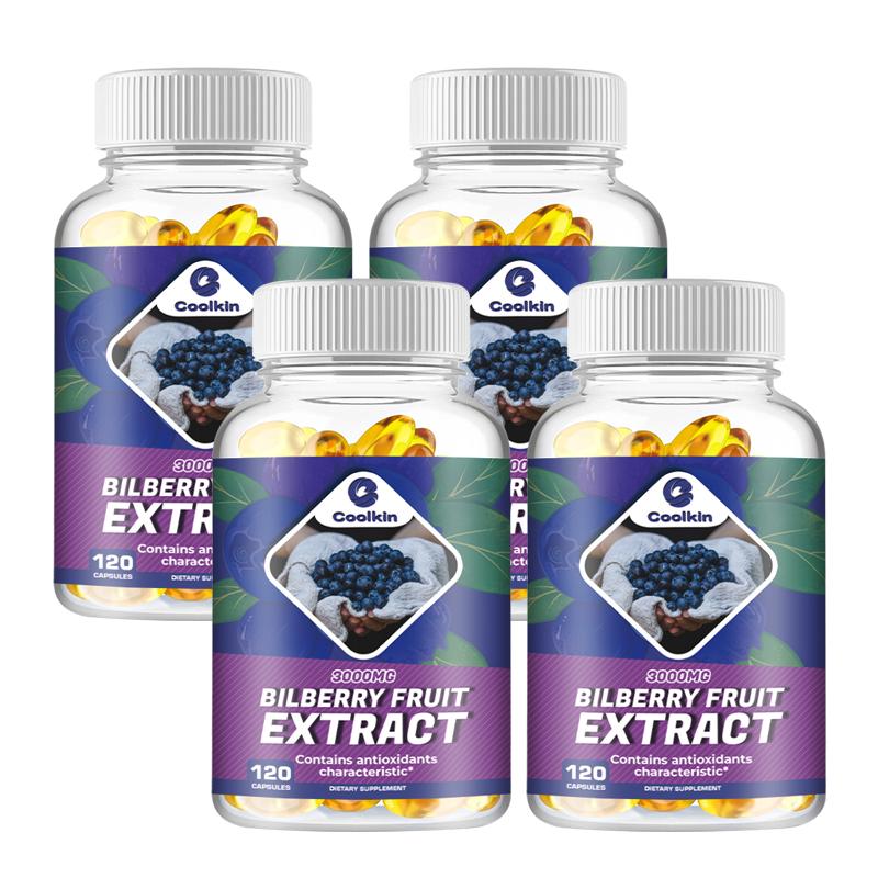 Coolkin - 300mg Bilberry Extract Capsules - Antioxidant & Eye Health