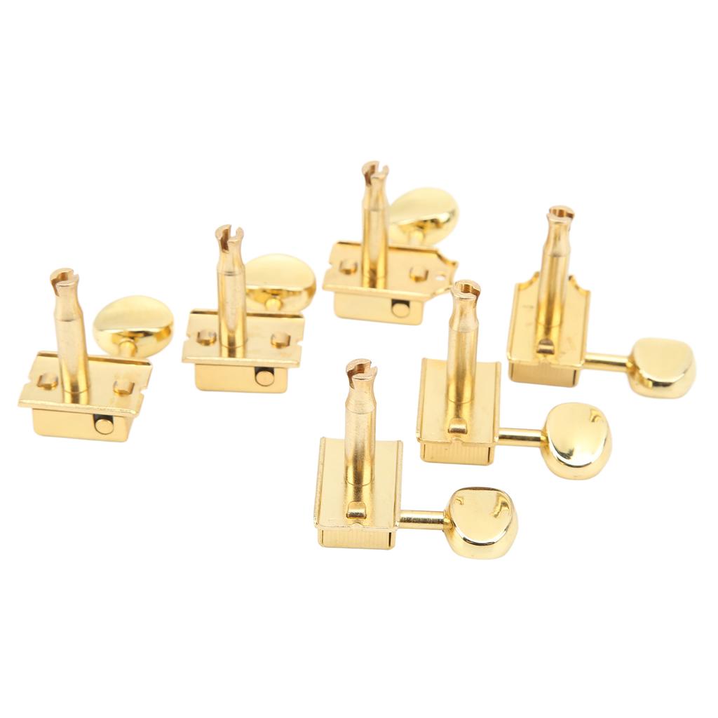 6 Pcs Electric Guitar Tuning Pegs Metal Gold Guitar Replacement Tuning Keys Peg Machine Head