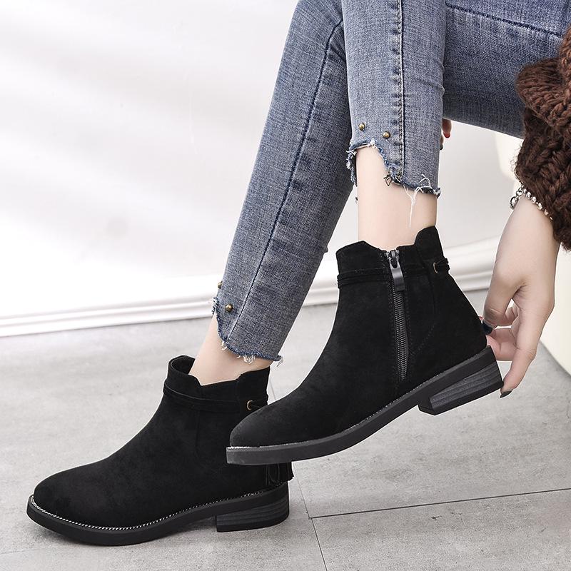 Classic Winter Boots Suede Ankle Snow Boots Warm Female Fashion Women Shoes New Arrival Plush Insole Snow Botas Jm69
