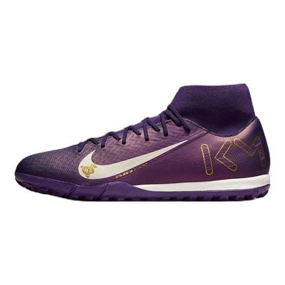Килиан Мбаппе x Zoom Mercurial Superfly 10 Academy TF Grand Purple Унисекс Кроссовки Бледно-Слоновая Кость FQ8333-500