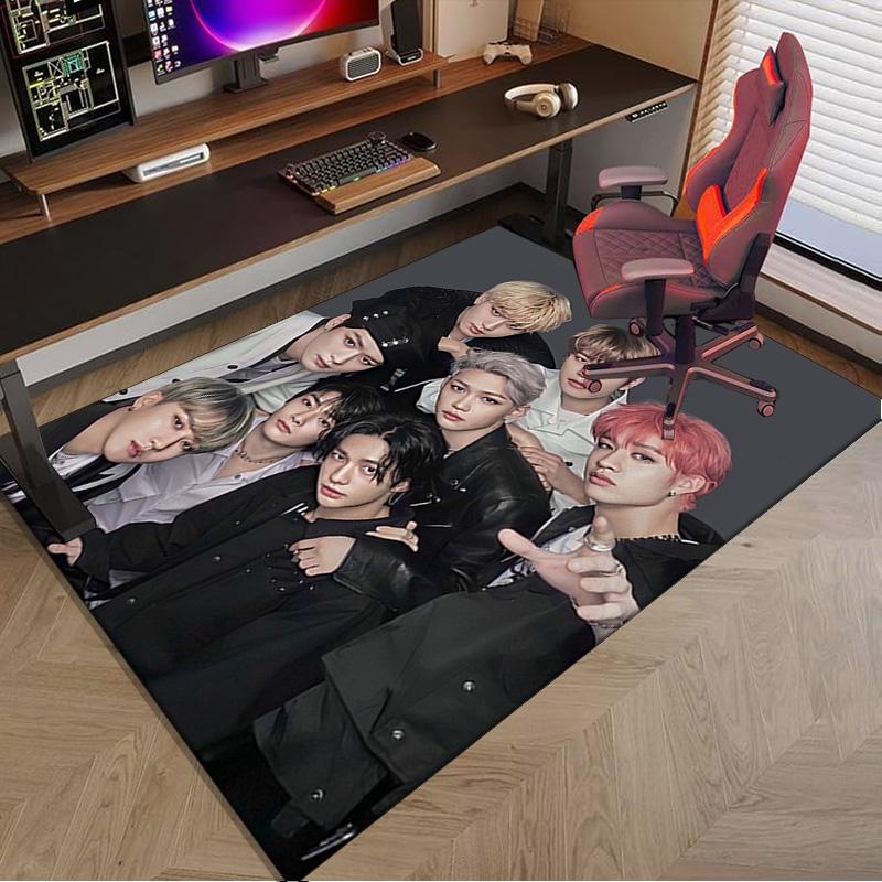 K-pop Group Poses Carpet, Chair Rug,Rug for Office Bedroom living rooms, Doormat decor Fan Gift Christmas Gift