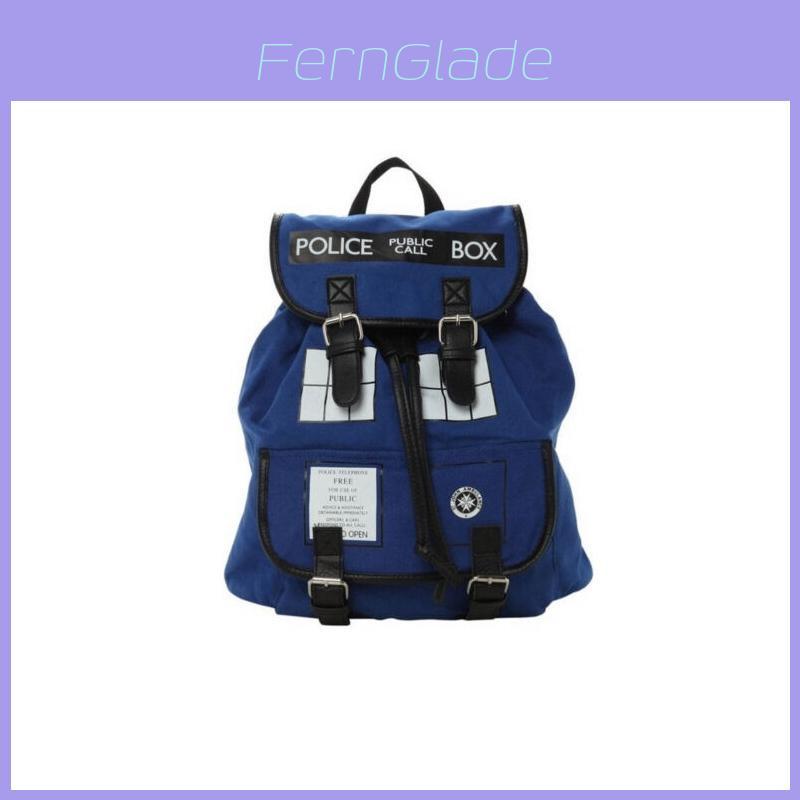 Рюкзак-сумка Doctor Who TARDIS Стильная сумка через плечо Большая вместимость Мягкая сумка