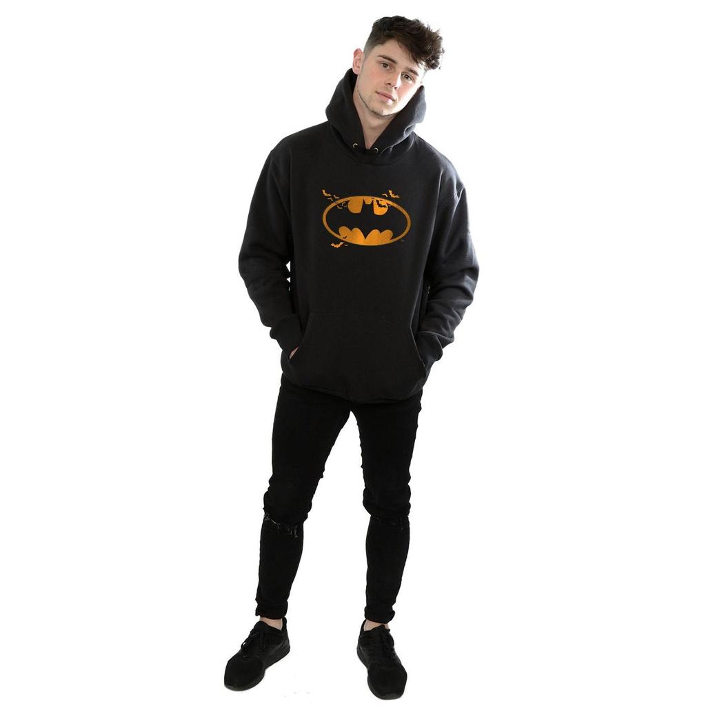 DC Comics Mens Batman Halloween Logo Hoodie