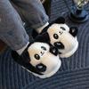 Cute Cartoon Panda Children's Winter Plush Slippers Casual Comfortable Non Slip Soft Bottom Home Slippers