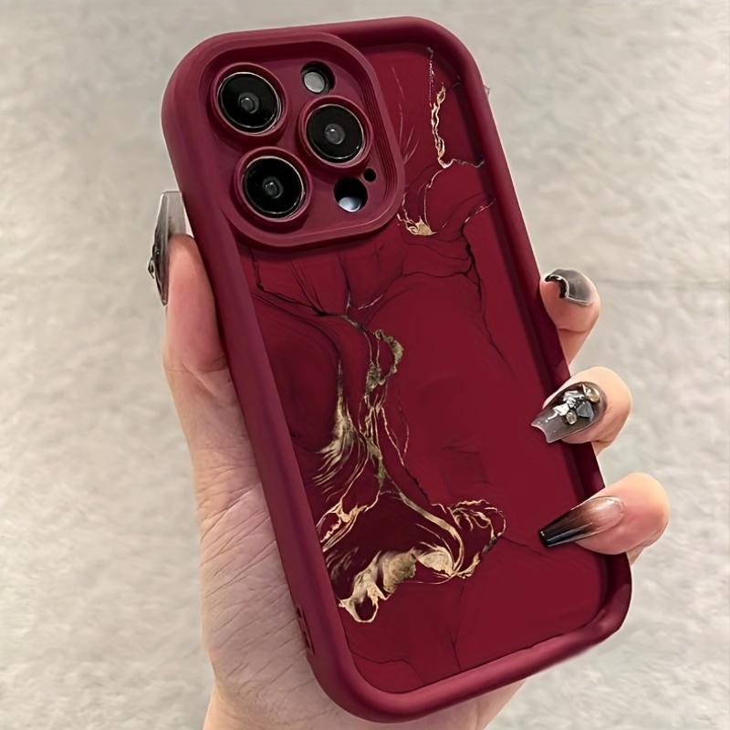 Премиальный чехол для телефона с текстурой мрамора для серий iPhone 17 16 15 14 13 12 11 Pro Max Plus Двойная защита