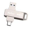 Netac Металлический USB-накопитель G728 с двойным интерфейсом