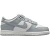 Nike Кроссовки Dunk Low для катания на скейтборде для детей Бело-серые Детские FB9108-123
