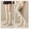1 пара женских зимних носков, плюшевые гольфы, нескользящие однотонные теплые утолщенные чулки, теплые носки для разных случаев
